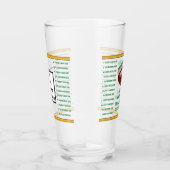 Aangepast, bedankt voor je cadeautjes voor Footbal Glas (Rechts)