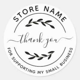 Aangepast bedankt voor je steun voor mijn kleine b ronde sticker