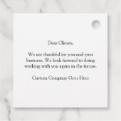 Aangepast bedrijf Happy Thanksgiving Pumpkin Party Bedankjes Labels (Achterkant)