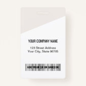 Aangepast bedrijf Logo Bar Code Medewerker Foto Be Badge (Achterkant)