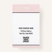 Aangepast bedrijf Logo Bar Code Medewerker Foto Bl Badge (Achterkant)