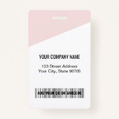 Aangepast bedrijf Logo Bar Code Medewerker Foto Bl Badge (Achterkant)