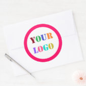 Aangepast bedrijf Logo Business Promotionele Stick Ronde Sticker (Envelop)