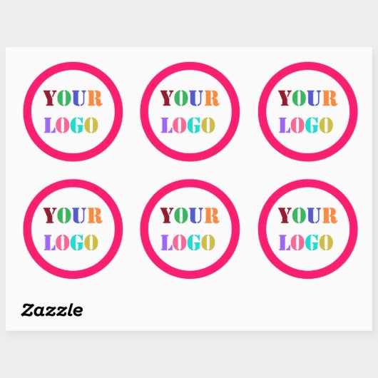 Aangepast bedrijf Logo Business Promotionele Stick Ronde Sticker (Vel)