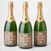 Aangepast bedrijf Logo Champagne Label Sparkling Wijnetiket (Flessen)
