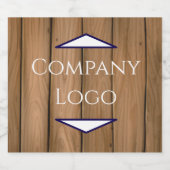 Aangepast bedrijf Logo Champagne Label Sparkling Wijnetiket (Enkel label)