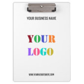 Aangepast Bedrijf Logo en Tekst Bedrijfs Klembord (Voorkant)