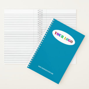 Aangepast bedrijf Logo en tekst Notitieboek uw kle