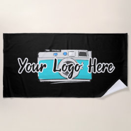 Aangepast bedrijf Logo gebruik eigen bedrijf Logo  Strandlaken