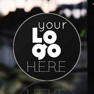 Aangepast bedrijf logo op folie voor deur of raam raamsticker