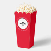 Aangepast bedrijf Logo QR Code Tekst Rode Popcorn  Bedankdoosjes (Popped)