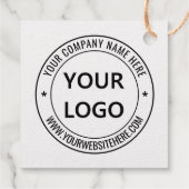 Aangepast Bedrijf Logo Tekst Folie Gift Labels Sja (Achterkant)