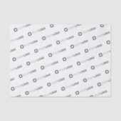 Aangepast bedrijf logo, wit merk tissuepapier (Voorkant)