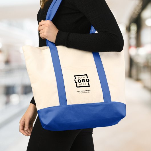 Aangepast bedrijf met Logo-merk Promotion Blue Tote Bag