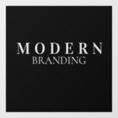 aangepast bedrijf modern adverteren voetstuk raamsticker (Vel)