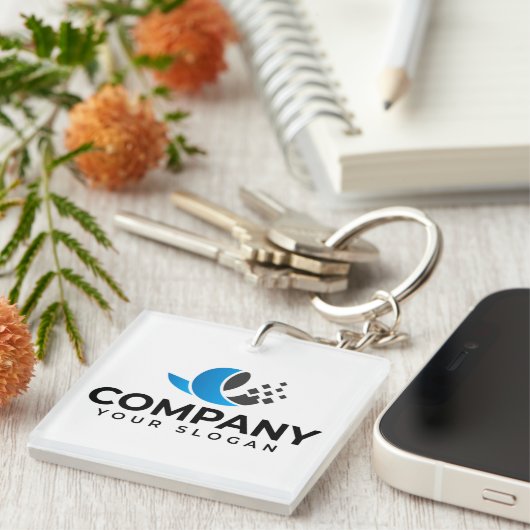 Aangepast bedrijf promotioneel sleutelhanger (Voorkant Rechts)