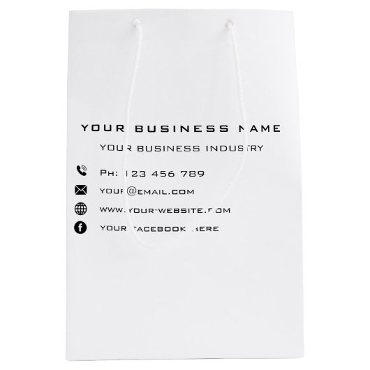 Aangepast bedrijf - Speciale speciale cadeautas (Voorkant)