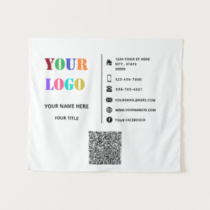 Aangepast Bedrijf Uw Bedrijf Promotionele Tapestry Wandkleed