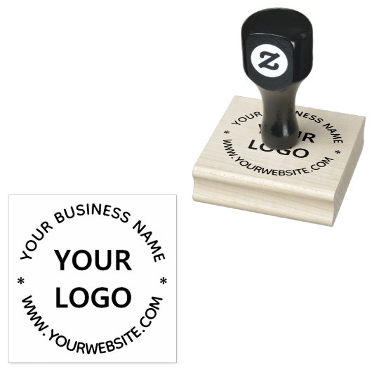 Aangepast bedrijf voor bedrijfsnaam Logo op maat Rubberstempel (Gestempeld)