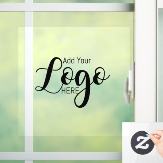 aangepast bedrijfs logo adverteren voetstuk raamsticker (Huis)