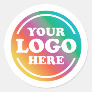 Aangepast bedrijfslogo, bedrijfs promotie ronde sticker