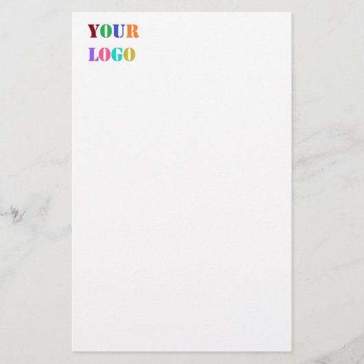 Aangepast bedrijfslogo Briefpapier voorbeeld (Voorkant)