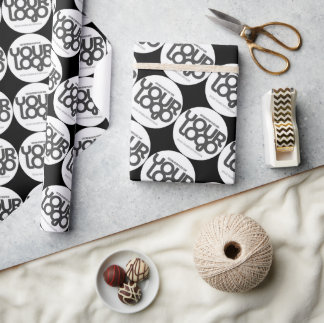 Aangepast bedrijfslogo cadeaupapier