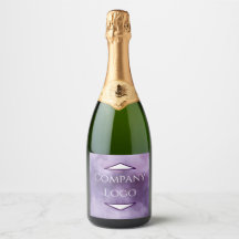 Aangepast bedrijfslogo champagne-etiket
