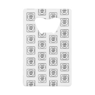 Aangepast bedrijfslogo creditcard branding ontwerp kredietkaart flessenopener