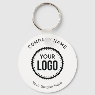 Aangepast bedrijfslogo en slogan met promotie sleutelhanger