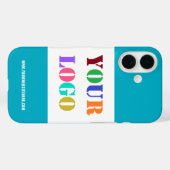 Aangepast bedrijfslogo en tekst iPhone hoesje sjab (Achterkant (horizontaal))