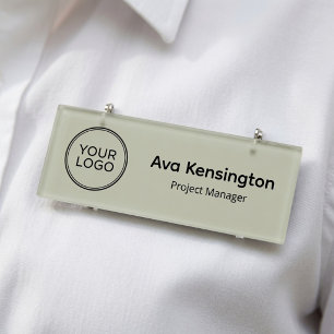 Aangepast bedrijfslogo gepersonaliseerd personeel naambadge