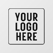 Aangepast bedrijfslogo  gepersonaliseerd winkelpan raamsticker (Vel)