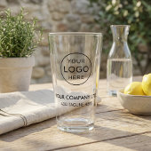Aangepast bedrijfslogo glas