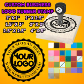 Aangepast bedrijfslogo groot rubberstempel