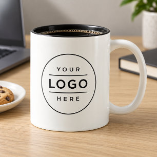 Aangepast bedrijfslogo merk promotieartikelen tweekleurige koffiemok