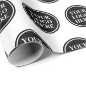 Aangepast bedrijfslogo merkgebonden bedrijf cadeaupapier (Rol Hoek)