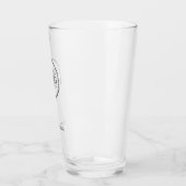 Aangepast bedrijfslogo met aangepaste tekst glas (Links)