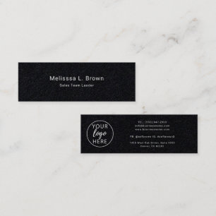 Aangepast bedrijfslogo minimalistische typografie  mini visitekaartje