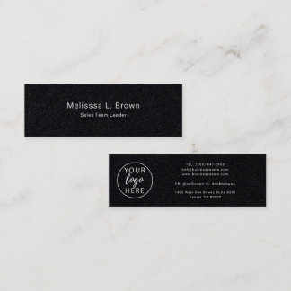 Aangepast bedrijfslogo minimalistische typografie mini visitekaartje