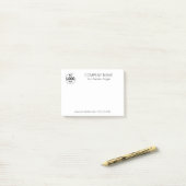 Aangepast bedrijfslogo post-it® notes (Op bureau)
