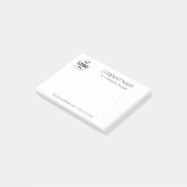 Aangepast bedrijfslogo post-it® notes (Schuin)