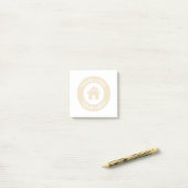 Aangepast bedrijfslogo post-it® notes (Op bureau)