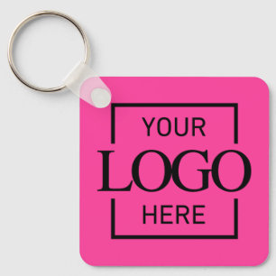 Aangepast bedrijfslogo & QR-code promotioneel spul Sleutelhanger