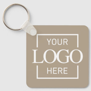 Aangepast bedrijfslogo & QR-code promotionele swag Sleutelhanger