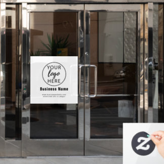 Aangepast bedrijfslogo raamsticker
