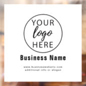 Aangepast bedrijfslogo  raamsticker (Vel 2)