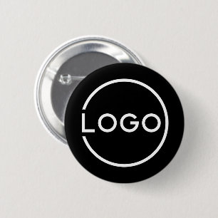 Aangepast bedrijfslogo ronde button 5,7 cm