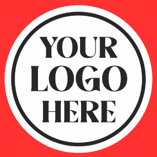 Aangepast bedrijfslogo ronde sticker