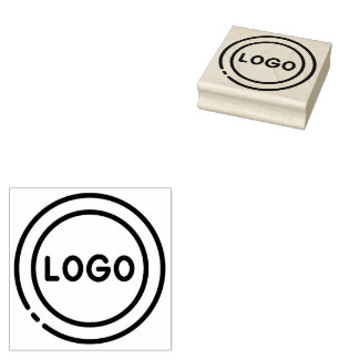 Aangepast bedrijfslogo rubberstempel